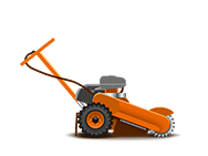 Baumstumpffraese Orange