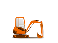 Minibagger Orange